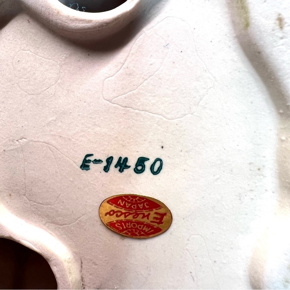 Vintage Great Horned Owl Ceramic Figurine Enesco Japan E-1450 8”x6” EUC - Picture 8 of 8